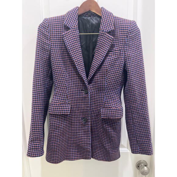 & Other Stories Houndstooth Hourglass Blazer Sz 0 - Picture 2 of 13